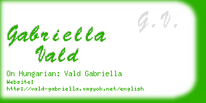 gabriella vald business card